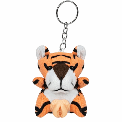 CHAVEIRO BICHINHO FÊMEA TIGRE (CÓD.:70FT) PELÚCIA - PAU BRASIL