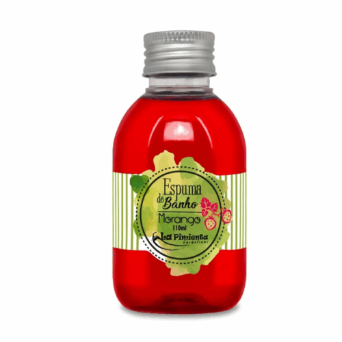 ESPUMA DE BANHO MORANGO (L068) 110ML - LA PIMENTA