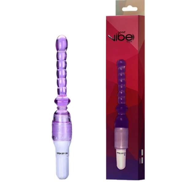 VIBRADOR MULTIVELOCIDADE COM CAPA ESCALONADA REMOVÍVEL (VR-022) JELLY - VIBE TOYS