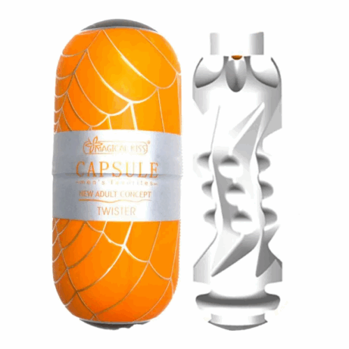 MASTURBADOR MASCULINO CAPSULE TWISTER EGG VAZADO - MAGICAL KISS