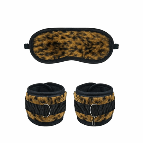 KIT ALGEMA E VENDA PELUCIA ONÇA (COD309) - PAU BRASIL