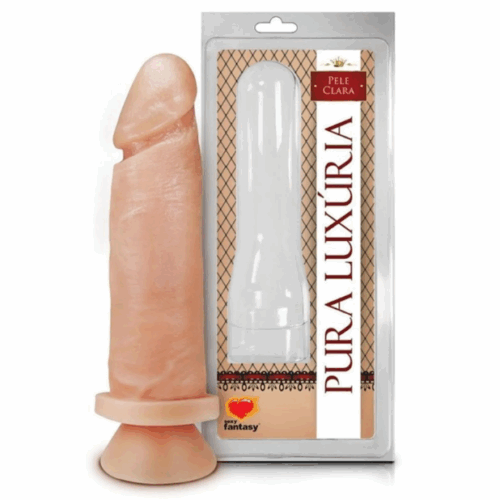 PÊNIS REALÍSTICO S/ ESCROTO C/ VENTOSA (PV002) 15,3X4,5 CM BEGE - SEXY FANTASY