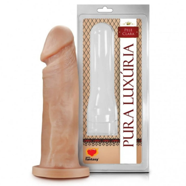 PÊNIS REALÍSTICO SEM ESCROTO MACIÇO (PA013) 17,5X4,4 CM BEGE - SEXY FANTASY