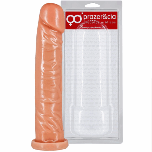 PRÓTESE GARANHÃO MACIÇO 21,5 X 4 CM (G9ASVBG) BEGE - PRAZER E CIA
