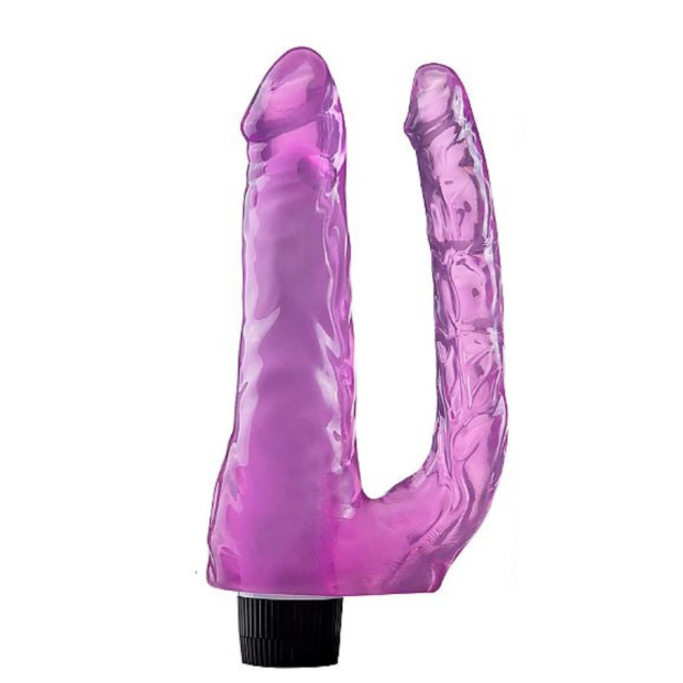 PÊNIS DUPLO JELLY COM VIBRO - VIBE TOYS