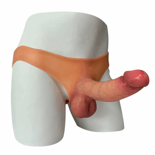 CINTA EM SILICONE COM PRÓTESE INTEGRADA (CÓD.:8835) 19,5X5CM- SEXY IMPORT