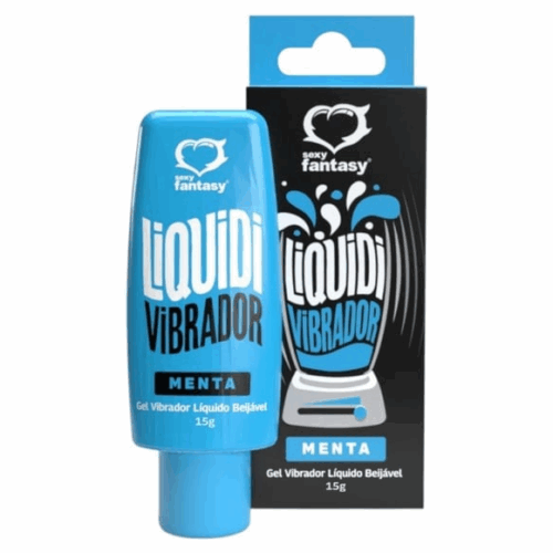 LIQUIDI VIBRADOR MENTA (REF.:6171) GEL VIBRADOR LÍQUIDO BEIJÁVEL - SEXY FANTASY