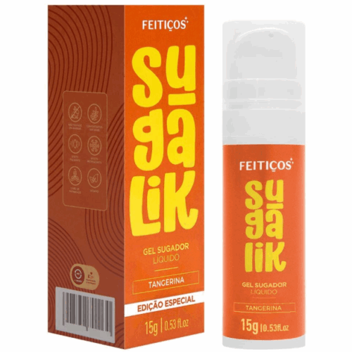 SUGALIK GEL SUGADOR LÍQUIDO TANGERINA 15G - FEITIÇOS