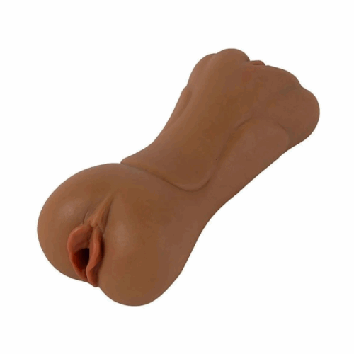MASTURBADOR FORMATO DE VAGINA DUPLA SUPER REAL (6771) MARROM - SEXY IMPORT