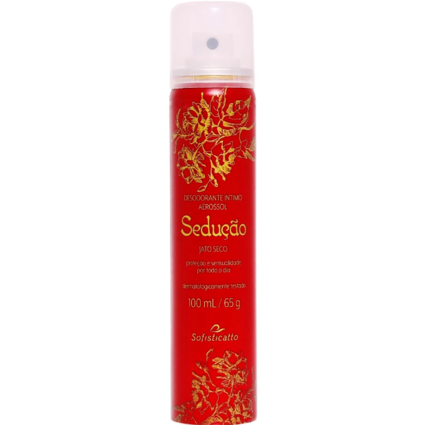 DESODORANTE ÍNTIMO SEDUÇÃO 100ML/60G JATO SECO - SOFISTICATTO